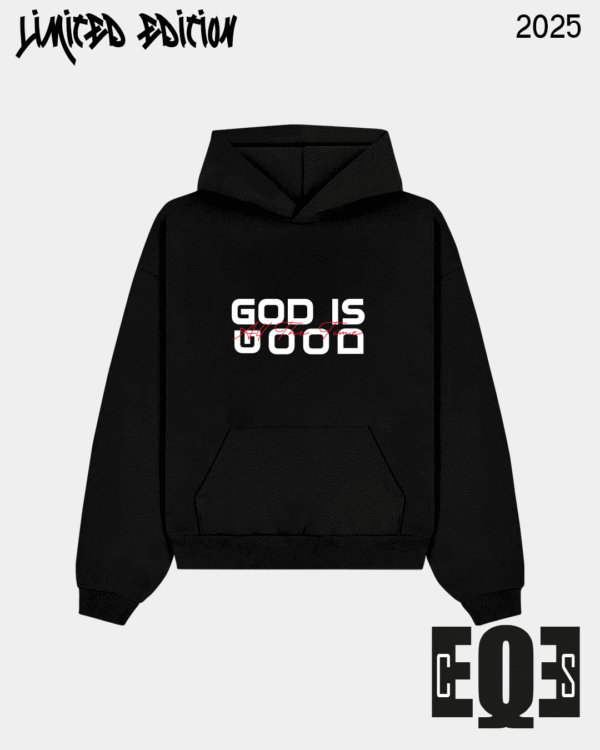 DD Hoodie Oversize "God Is Good" | Salmos 34:7-8