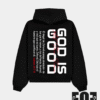 DDD Hoodie Oversize "God Is Good" | Salmos 34:7-8